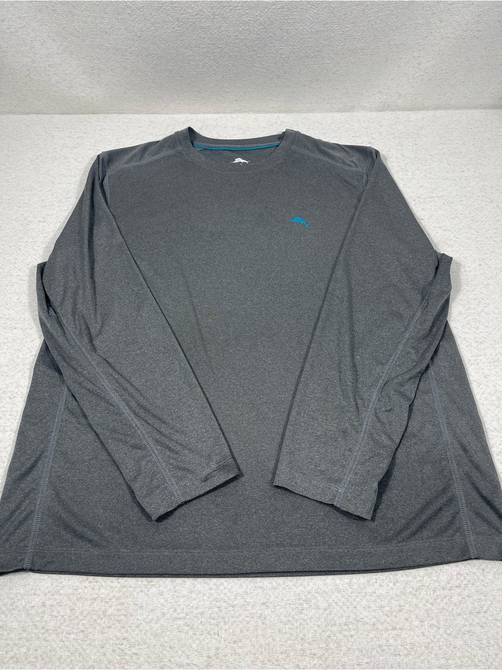 Tommy Bahama Men’s Lightweight Performance T-Shirt Gray (Lg)Long Sleeve SKU#0500